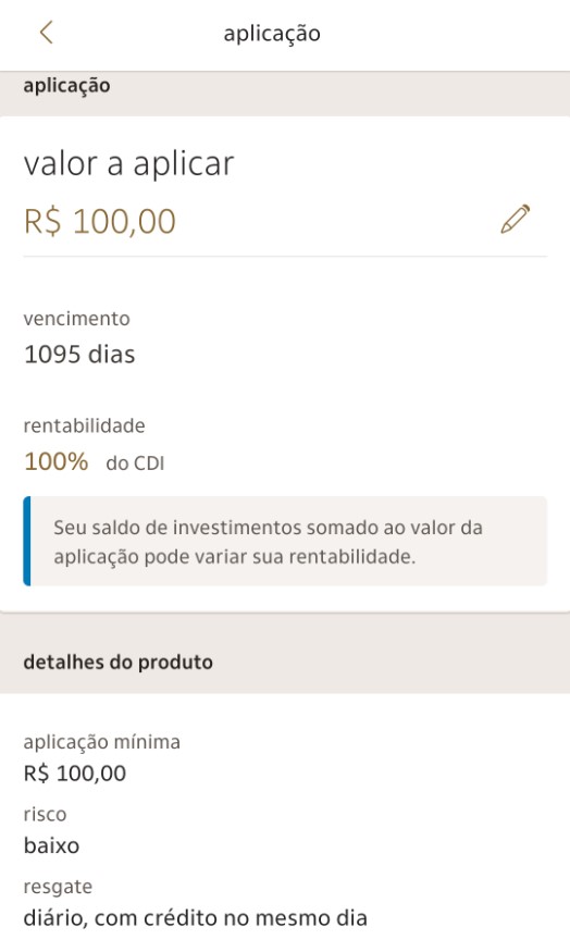 Passo a passo para aplicação CDB Itaú